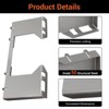 Thick Quick Tach Cut Out Mount Plate, Steel Skid Steer Quick Tach Attachment Adapter Plate Compatible with Bobcat, Kubota Tractors - 4 of 4