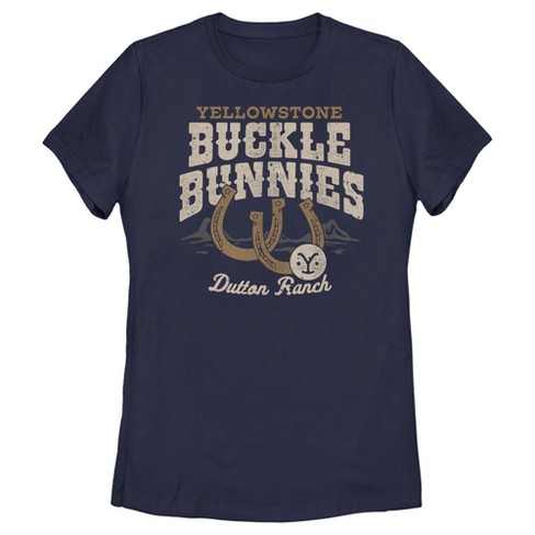 Women's Yellowstone Buckle & Bunnies Horseshoes Dutton Ranch T-Shirt - image 1 of 4