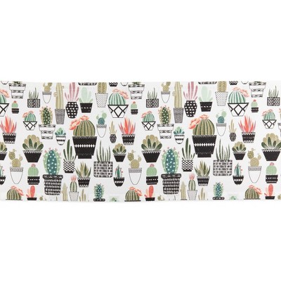 72" x 14" Cotton Urban Oasis Cactus Kitchen Table Runner - Design Imports