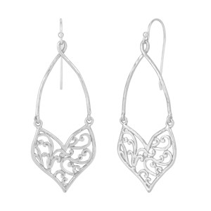 Silpada 'Lunar Wave' Sterling Silver Drop Earrings - 1 of 4