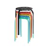 VECELO 6-Piece Stacking Stools, 17.7 in. Standard Height, Portable Plastic Colorful Decoration Stools for School Classroom or Office - 2 of 4