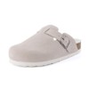 CUSHIONAIRE Women's Hana Cork footbed clog with Genuine Leather upper, Faux Fur lining, and +Comfort - 2 of 4
