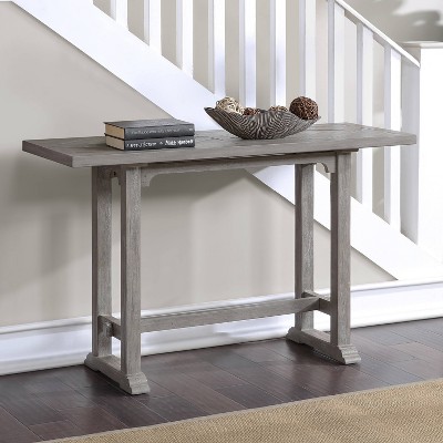 Whitford Transitional Dove Gray Rectangular Sofa Table