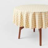 Cotton Gingham Tablecloth Yellow - Threshold™