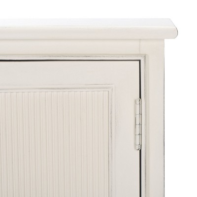 Adiland Distressed White 2-Door 3-Drawer Console Table