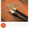 HyperGear Flexi USB to USB-C Flat Cable | 10' | Black - 3 of 4