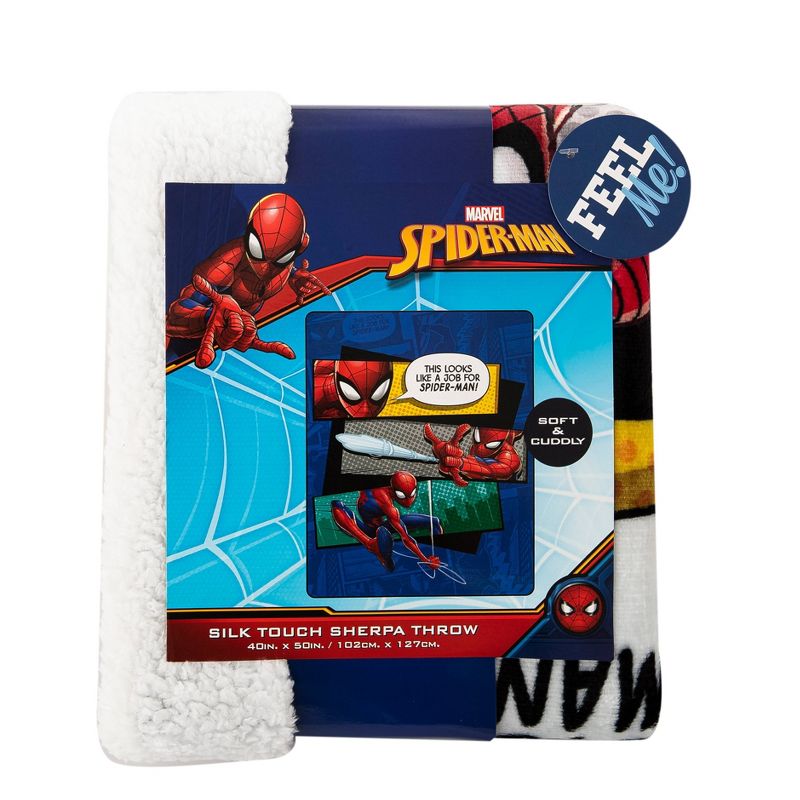 40&#34;x50&#34; Spider-Man This Looks Kids&#39; Throw Blanket Silk Touch, 5 of 7