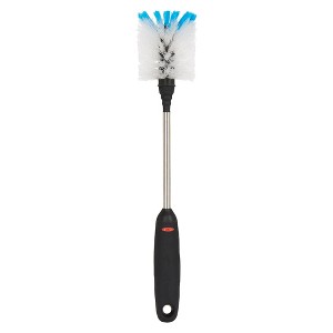 OXO Stainless Steel Bottle Brush: Nylon & Steel, Soft Grip, Multi-Surface, Reusable, 12.7" for Dishes & Water Bottles - 1 of 4