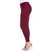 24seven Comfort Apparel Women's Plus Comfortable Ankle Length Leggings - 2 of 4