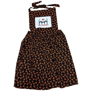 Adult Unisex Halloween Apron With Black Cats Adjustable Neck Strap Cooking Barbeque Party - 1 of 3