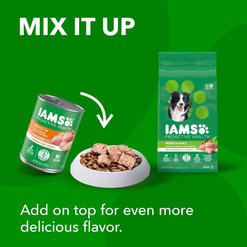  IAMS Proactive Health Minichunks Chicken & Whole Grains Recipe Adult Premium Dry Dog Food, 5 of 14
