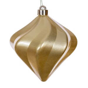 Vickerman Swirl Diamond UV Candy Christmas Ornament - 1 of 4