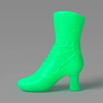 Plastic Blacklight Glow Boot Figurine - Hyde and EEK! Boutique™ Neon Green