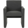 Maisey Linen Dining Chair - SFV5053 - Charcoal Grey - Safavieh Couture - 2 of 4