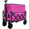 HTUTWOO 3-in-1 Convertible Folding Wagon, Expandable Dual-Layer Wagon, 180L Capacity All-Terrain Wheels, for Camping, Shopping, Gardening, Fishing - 4 of 4