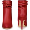 Perphy Women's Slouching Style Pointed Toe Stiletto Heel Ankle Boots - 3 of 4