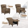 Arceso Faux Leather Push Back Recliner Chair, 20 Inch Upholstered Recliner Chairs,  Modern Pushback Recliner Chair for Bedroom, Living Room - 4 of 4