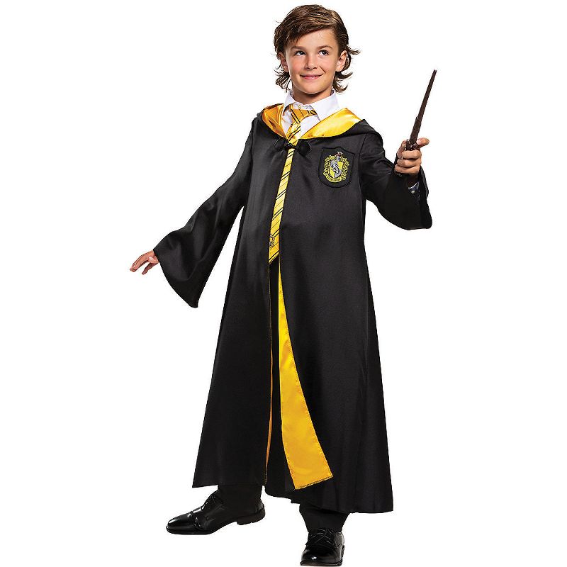 Disguise Kids' Deluxe Harry Potter Hufflepuff Robe Costume, 3 of 4