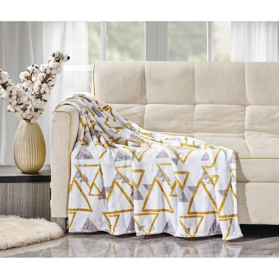 Super Lux and Plush Oversized Modern Elon Throw Blanket 50