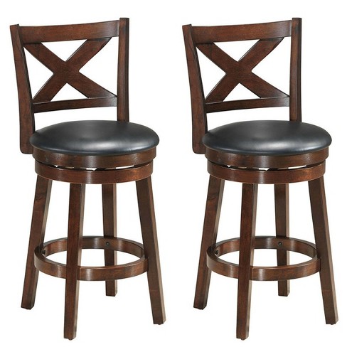 Wood x discount back bar stools