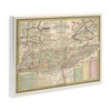 Stupell Industries Historic Tennessee Tourist Map Vintage US State Cartography Wall Plaque Art - 3 of 4