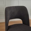 Racxily Set of 2 Wooden Dining Chairs, Modern Fabric Upholstered Farmhouse Chairs for Kitchen & Dining Room - 4 of 4