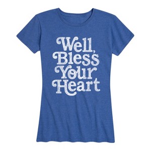 Women's - Instant Message - Well Bless Your Heart Short Sleeve Graphic T-Shirt - 1 of 4