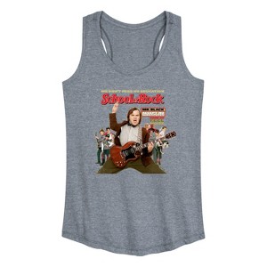 Women's - School of Rock - Movie Cover Graphic Racerback Tank - 1 of 4