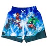 Marvel Avengers Spider-Man Captain America Hulk Iron Man Pullover Rash Guard & Swim Trunks Outfit Set Toddler to Big Kid - 4 of 4