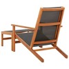 vidaXL Garden chair with footrest eucalyptus wood and textilene - 4 of 4