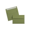 LUX 5 1/4"x7 1/4" 70lbs. A7 Invitation Env W/Peel & Press Avocado Green EX4880-27-50 - 4 of 4