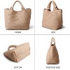 Generic Woven Bag for Women, Vegan Leather Tote Bag - 3 of 4