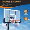 Basketball Hoop Outdoor 5.2-10Ft Portable, 47 Inch Shatterproof Backboard & Rebound Plate & Quick Adjustable Basketball Goal System for Kids/Adults - 3 of 4