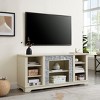 VYNXARIA White Faux Stacked Stone TV Media Stand with Open Storage for TVs Up to 65inch - 2 of 4