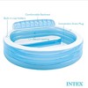 Intex Swim Center Inflatable Family Lounge Pool with Built In Bench and 8' Cover - 2 of 4