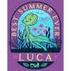 Girl's Luca Best Summer Ever Stamp T-Shirt - 2 of 4