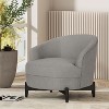 NicBex Boucle Accent Chair,Upholstered Living Room Chairs with Mid-Height Backrest,Modern Comfy Armchair,Barrel Club Chair for Living Room - 2 of 4