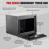 Gulches Pro Series Aluminum Underbody Truck Tool Box, 0.1" Diamond Thread, Matte Black, 24"-48" Sizes, Waterproof, Lockable Latch - 3 of 4