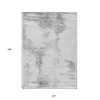 Silver Gray And Pewter Abstract Washable Indoor Outdoor Area Rug - 3 of 4