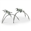SPI Home Cranes and Reeds Garden Pair Sculpture – 18" Tall Bronze-Finish Metal Outdoor Bird Décor, Nature-Inspired Garden Accent - 2 of 3