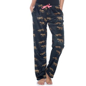 Ashford & Brooks Women's Plush Mink Fleece Pajama Sleep Pants - 1 of 4