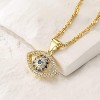 18K Gold Plated Evil Eye Necklace – Water Ripple Chain with CZ Pendant (Women’s Jewelry Gift) - 4 of 4
