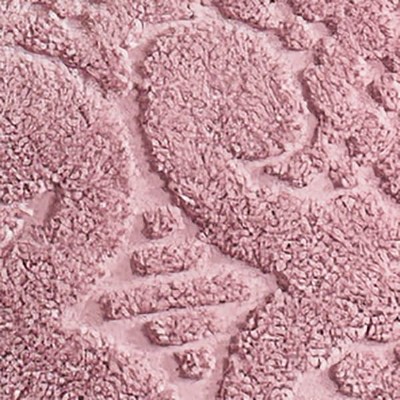 Full Pink Cotton Chenille Textured Scrolling Bedspread