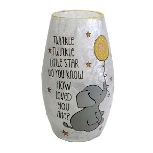 Stony Creek 7.25 In Moon & Stars Pre-Lit Vase Elephant Novelty Sculpture Lights - 1 of 3