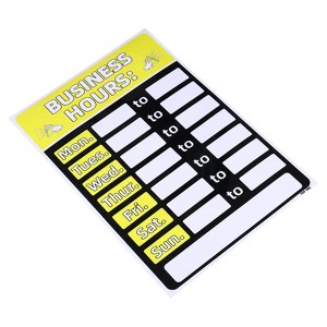 Unique Bargains PVC Self-Adhesive Changeable Store Shop Business Hour Sign - 1 of 4