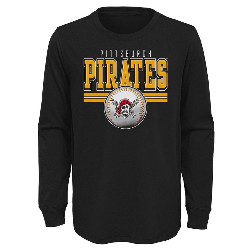 MLB Pittsburgh Pirates Boys&#39; Long Sleeve T-Shirt, 1 of 2