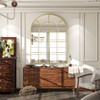 BEAUTYPEAK Arched Windowpane Mirror Bathroom Mirror Wall Mirror Mordern Mirror for Bedroom,Living room - 4 of 4