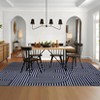 Modern Rainbow Striped Area Rug Washable Living Room Rugs Stain Resistant Non-Slip Backing Ultra-Thin Non Shedding,for Bedroom Playroom - 4 of 4