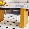 NicBex Dining Table for 4 Morden 43.3" Dining Room Table with Double Pedestal Base and Imitation Marble Top for Kitchen - 4 of 4