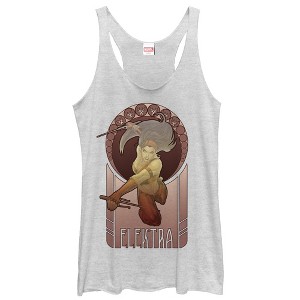 Women's Marvel Elektra Sai Blades Racerback Tank Top - 1 of 3